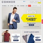 Connor 20-30% off Via Coupon - Plus up to 5.50% Cashback with CashRewards