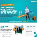 Optus Business Credit Saver - 2 Months Free on 2 Year Plan (ABN Required)