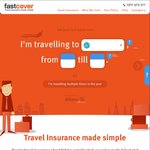 15% off Comprehensive Travel Insurance at Fast Cover*