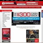 15% off Sony Lenses and Cameras at George's