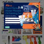 Win a Mont Marte 27 Piece Water-Mixable Oil Painting Set Worth $69.95 from Mont Marte