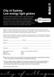 5 free GE Low Energy Light Bulbs (City of Sydney)