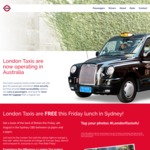 London Taxis Australia FREE Ride Sydney CBD Friday 4th August 12:30-2:30pm