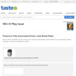 Win a Panasonic Fully Automated Artisan-style Bread Maker Worth $399 from News Life Media