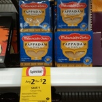 Maharaja's Choice Pappadum 2 for $2 @ Coles