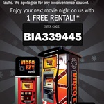 One Free Overnight Movie Rental @ Video Ezy Express Kiosks
