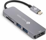 Novoo USB-C Hub/Adapter w/ 4K HDMI Port, 2x USB 3.0, SD & MicroSD $9.49 + Delivery (Free with Prime) @ Amazon AU