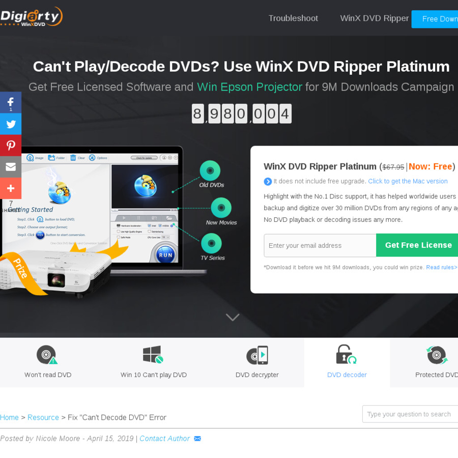 Winx Dvd Ripper For Mac License Code Free: WinX DVD Ripper Platinum License Code and More @ WinX DVD - OzBargain