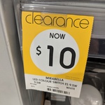 Mirabella LED Colour Switch Smart Light - $10 (Was $29) @ Kmart (Clearance)