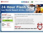 24 Hour Flash Sale Sea World Resort $109p/n (54% off)