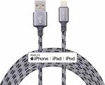 MFI Certified Nylon Braided iPhone Cable 5ft/1.5m $7.79 + Delivery ($0 with Prime/ $39 Spend) @ Yorko via Amazon AU