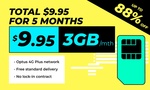 Five Months of Vaya Unlimited 3GB Mobile Plan $9.95 (New Vaya Customers) or $8.46 (New Groupon Customers) @ Groupon