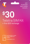 Telstra $30 Pre-Paid Sim Starter Kits $10 @ Telstra