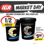 [NSW] ½ Price Connoisseur Ice Cream Varieties 1L $5.50 @ IGA (Friday Only)