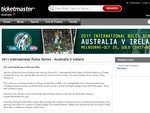 $15 Australia vs Ireland tickets until 9am 21st Oct