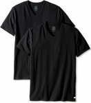 Calvin Klein Men's Cotton Stretch V-Neck T-Shirt Black (2 Pack) $15.20 + Delivery ($0 with Prime/ $39 Spend) @ Amazon AU
