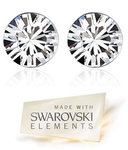 2 Pairs Ear Studs Made with Swarovski Crystal Elements RRP $25 NOW $12 + Free Ship in 24 Hours