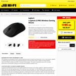 Logitech G Pro Wireless Gaming Mouse + PowerPlay Wireless Charging Mat $294.30 [$195.30 + $99] @ JB Hi-Fi