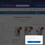 All Sewing Patterns $6 + a Further 10% off for VIP Members @Spotlight