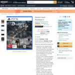 [PS5] Demon's Souls $98 Delivered @ Amazon AU