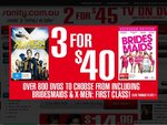 3 Blu-Ray for $40 over 400 Titles to Choose from Sanity.com.au with Free Delivery