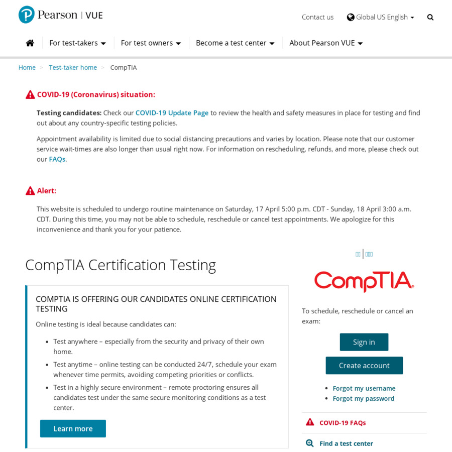 Comptia pentest certification exam au 53 90 pearson vue ozbargain