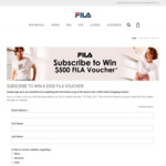 Win a $500 Online Shopping Voucher from Fila