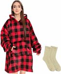 Wearable Blanket with Plush Socks for Adult Extra Long Size $25.80, Kids $21 + Postage ($0 Prime/$39 Spend) @ AUSELECT Amazon AU