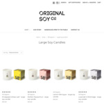 Buy One, Get One Free: 58Degree Large Soy Candles $25 + $15 Shipping (Free > $100 Spend) @ Original Soy Co