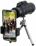 IPRee 40X60 Monocular Optical HD Lens Telescope + Tripod + Mobile Phone Clip US$7.99 (~A$10.70) AU Stock Delivered @ Banggood