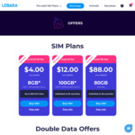 Unlimited Prepaid Starter Packs: 30-Day 8GB for $4, 100GB for $12 | 180-Day 80GB for $88 @ Lebara
