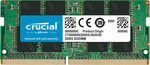 Crucial 16GB (Single) DDR4 3200MHz CL22 SODIMM Laptop Memory $78 Shipped @ Amazon AU