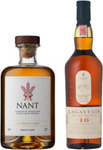Nant Bourbon Cask & Lagavulin 16 Year Old Whisky Bundle Bottle $206.91 ($201.74 with eBay Plus) Delivered @ Boozebud eBay