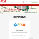 Win a Keychron K2 75% Keyboard & Christmas Keycaps from PLE