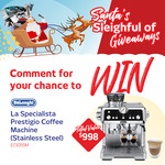 Win a Delonghi La Specialista Prestigio Coffee Machine Worth $998 from Retravision
