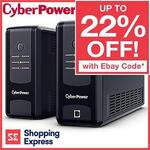 CyberPower UT Series UPS: UT650EG $70.40 ($68.64 eBay Plus), UT850EG $95.20 ($90 eBay Plus) Delivered @ Shopping Express eBay