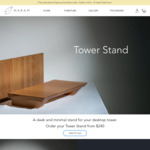 Australian Made Timber Desktop Tower Stand - $192 (RRP $240) Delivered @ Maram
