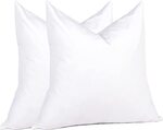 [Prime] Puredown 95% Feather 5% Down Square Pillow Insert (2-Pack) $51.83 (Was $64.99) Delivered @ Puredown via Amazon AU