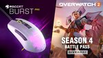 Win a Burst Pro Gaming Mouse and an Overwatch 2 Battlepass from ROCCAT