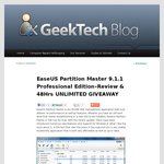 Easeus Partition Master 9.1.1 Professional Edition–Review & 48hrs UNLIMITED GIVEAWAY