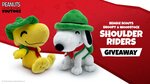 Win 1 of 3 Snoopy Shoulder Riders Plushies from Youtooz