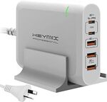 HEYMIX 120W PD Charger USB C Charging Dock, 100W USB C PD Charger $66.40 Delivered @ Heymix via Amazon AU