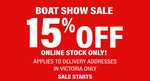 [VIC] 15% off All Online Stock @ Whitworths Marine & Leisure