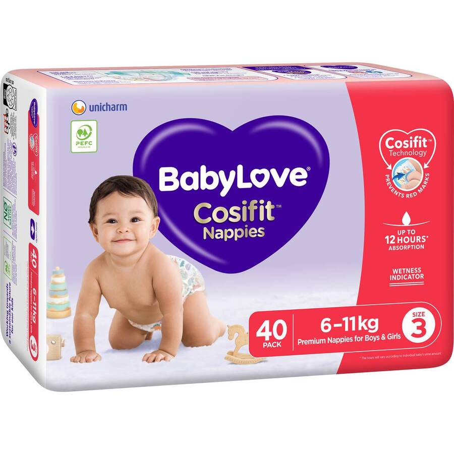 Babylove Cosifit Nappies (Multiple Sizes) Everyday Rewards Members $9. ...