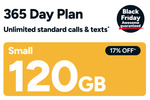 Kogan Mobile Small Flex Prepaid Voucher, 365 Day Expiry, 120GB Data, Unlimited Calls, SMS, MMS $100 Shipped (Save $20) @ Kogan