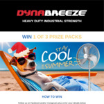 Win 1 of 3 Dyanbreeze Outdoor Fan Prize Packs Worth $518 from Tradeware
