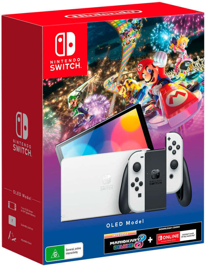 Nintendo Switch Console OLED Model Mario Red Edition - JB Hi-Fi