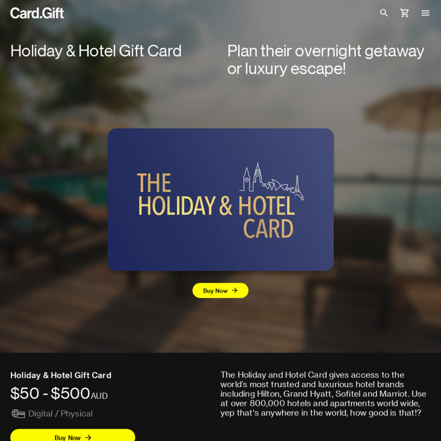 15 Off The Holiday Hotel Gift Card The Card Network OzBargain   816784x 