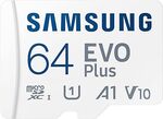 Samsung Evo Plus 64GB MicroSD Card $8 + Delivery ($0 with Prime/ $59 Spend) @ Amazon AU