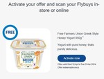 Free Farmers Union Greek Style Honey Yogurt 950g at Coles @ Flybuys (Activation Required)